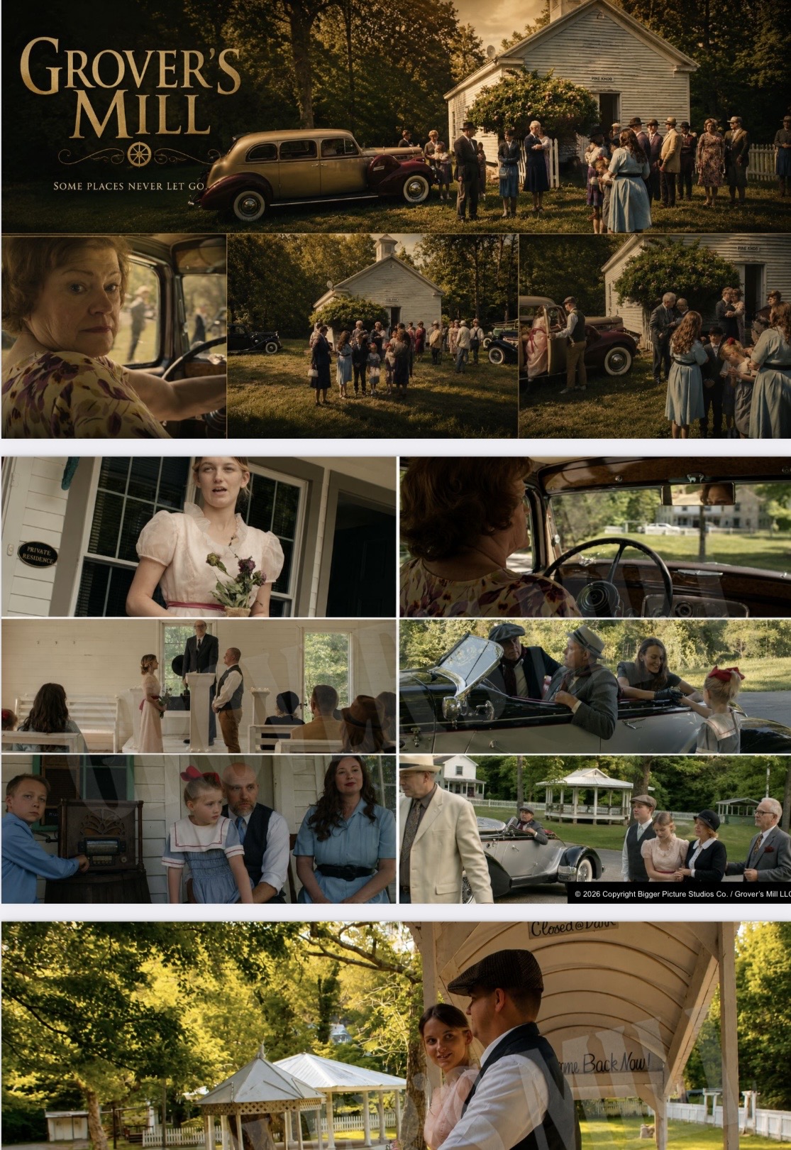 Grover's Mill production still
